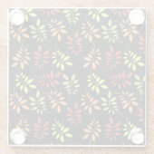 Farbenfrohe Herbstreben im Untersetzer aus warmen  (Rückseite)