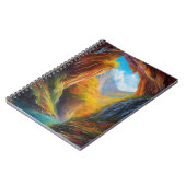 Farbenfrohe Herbstschlucht Notizblock (Linke Seite)