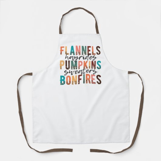 Farbenfrohe HerbstSchürze Schürze (Vorderseite)
