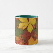 Farbenfrohe Herbstüberreste Keramik Tasse (Zentrum)