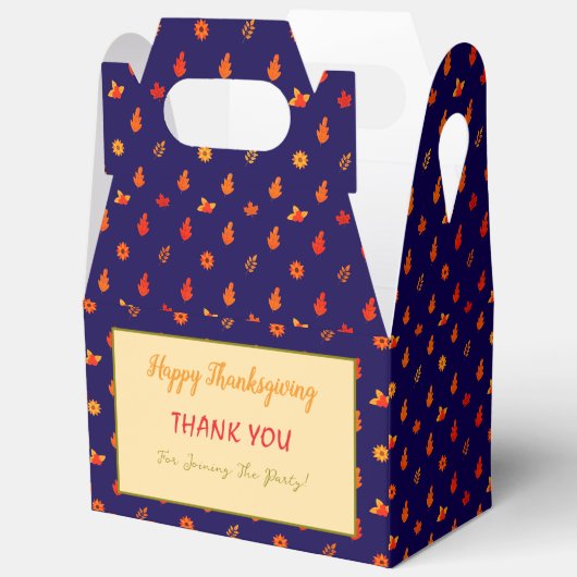 Farbenfrohe Herbstuntergänge Erntedank Dinner Part Geschenkschachtel (Offen)