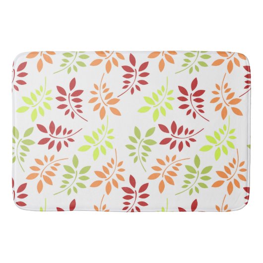 Farbenfrohe Herbstunterschiede in warmen Tönen Badematte (Vorderseite)