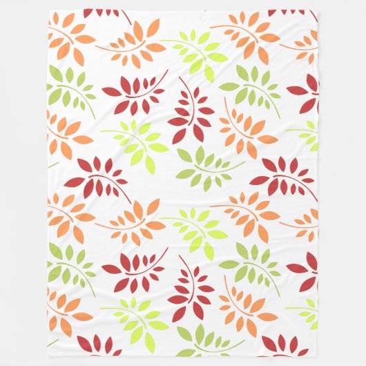 Farbenfrohe Herbstunterschiede in warmen Tönen Fleecedecke (Vorderseite)