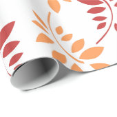 Farbenfrohe Herbstunterschiede in warmen Tönen Geschenkpapier (Rolleneckpunkt)