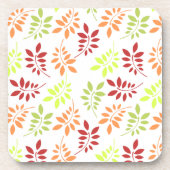 Farbenfrohe Herbstunterschiede in warmen Tönen Getränkeuntersetzer (Vorderseite)