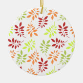 Farbenfrohe Herbstunterschiede in warmen Tönen Keramik Ornament (Vorne)