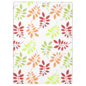 Farbenfrohe Herbstunterschiede in warmen Tönen Klemmbrett (Rückseite)