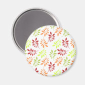 Farbenfrohe Herbstunterschiede in warmen Tönen Magnet (Vorderseite/Rückseite)