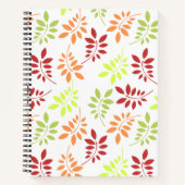 Farbenfrohe Herbstunterschiede in warmen Tönen Notizblock (Vorderseite)