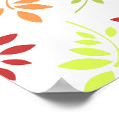 Farbenfrohe Herbstunterschiede in warmen Tönen Poster (Ecke)