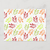 Farbenfrohe Herbstunterschiede in warmen Tönen Postkarte (Vorderseite)