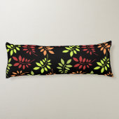 Farbenfrohe Herbstunterschiede in warmen Tönen Seitenschläferkissen (Rückseite)