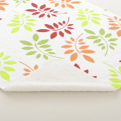 Farbenfrohe Herbstunterschiede in warmen Tönen Sherpadecke (3/4)