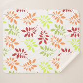 Farbenfrohe Herbstunterschiede in warmen Tönen Sherpadecke (Vorderseite (Horizontal))