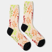 Farbenfrohe Herbstunterschiede in warmen Tönen Socken (Rechts)