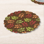 Farbenfrohe Herbstunterschiede in warmen Tönen Untersetzer (angewinkelt)