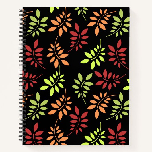 Farbenfrohe Herbstunterschiede in warmen Tones-Not Notizblock (Vorderseite)