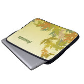 Farbenfrohe Herbstverluste Laptopschutzhülle (Vorne Knopf)