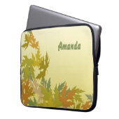 Farbenfrohe Herbstverluste Laptopschutzhülle (Vorderseite Links)