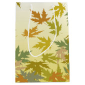 Farbenfrohe Herbstverluste Mittlere Geschenktüte (Vorderseite)