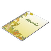 Farbenfrohe Herbstverluste Notizblock (Linke Seite)