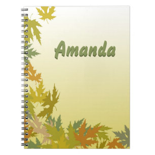 Farbenfrohe Herbstverluste Notizblock