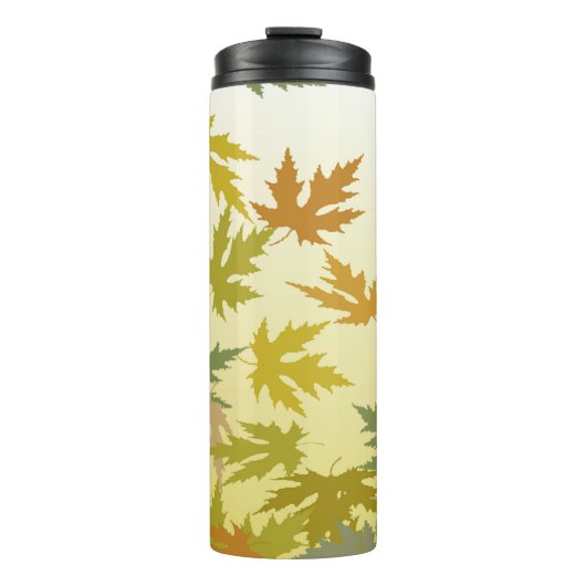Farbenfrohe Herbstverluste Thermosbecher (Vorderseite)