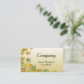 Farbenfrohe Herbstverluste Visitenkarte (Stehend Vorderseite)