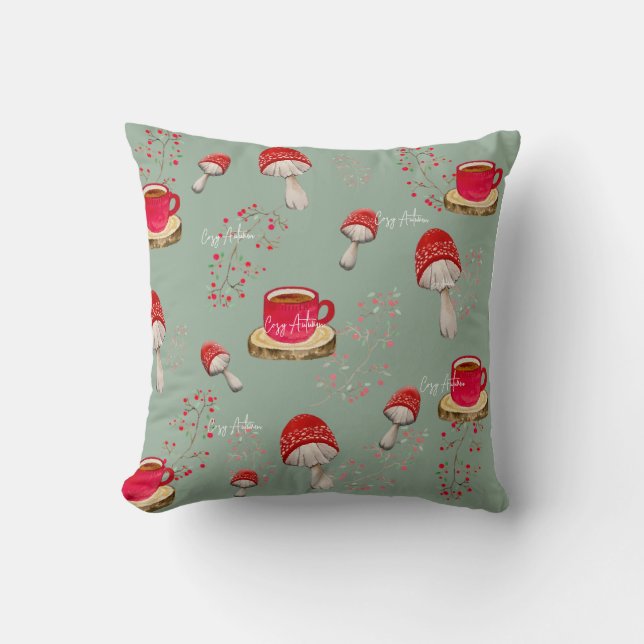 Farbenfrohe Herbstverzierung Kissen (Vorderseite)