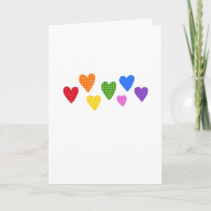 Farbenfrohe Herz LIEBE DADDY Kinder Vatertag Karte