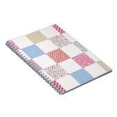 Farbenfrohe Herz-Quilt-Muster Notizblock (Rechte Seite)