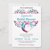 Farbenfrohe Herz-Shaped Tree Brautparty Template Einladung (Vorderseite)