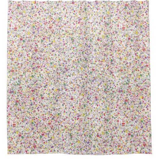 Farbenfrohe Herz Spritzer Farbe, Abstrakt Duschvorhang (Vorderseite)