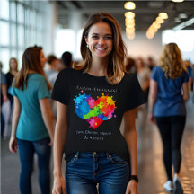 Farbenfrohe Herz und endliche Symbole Autismus Aus