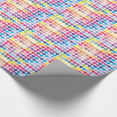 Farbenfrohe Herzdesign Geschenkpapier (Ecke)