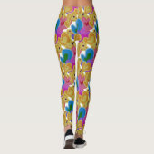 Farbenfrohe Herzdesign Leggings (Rückseite)