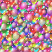 Farbenfrohe Herzen Aufkleber (Vorderseite)