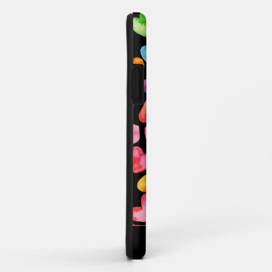 Farbenfrohe Herzen Case-Mate iPhone Hülle (Hinten/Rechts)