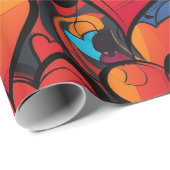 Farbenfrohe Herzen Geschenkpapier (Rolleneckpunkt)