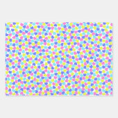 Farbenfrohe Herzen Geschenkpapier Set (Vorderseite 3)