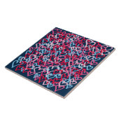 Farbenfrohe Herzen - Graffiti-Stil Fliese (Seite)