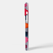 Farbenfrohe Herzen in 3D Case-Mate iPhone Hülle (Rückseite / Links)