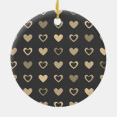 farbenfrohe Herzen Keramikornament (Hinten)