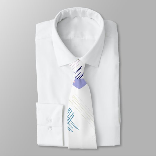 farbenfrohe Herzen Krawatte (Gebunden)