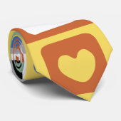 Farbenfrohe Herzen - Krawatte (Gerollt)