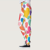 Farbenfrohe Herzen Leggings (Links)