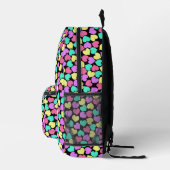 Farbenfrohe Herzen Moderne Girly Bedruckter Rucksack (Rechts)