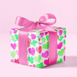 Farbenfrohe Herzen Modernes Elegantes Design Roman Geschenkpapier<br><div class="desc">Farbenfrohe Herzen Modernes Elegantes Chic Boho Romantisches Wrapping Paper</div>