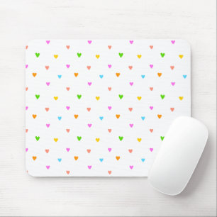 Farbenfrohe Herzen Mousepad