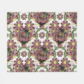 Farbenfrohe Herzen, nahtlos romantisches Muster. Fleecedecke (Vorderseite (Horizontal))